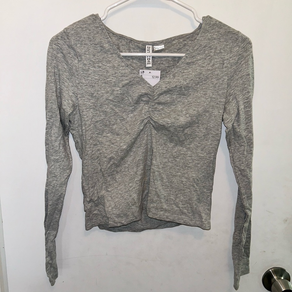Gray Long Sleeve Shirt